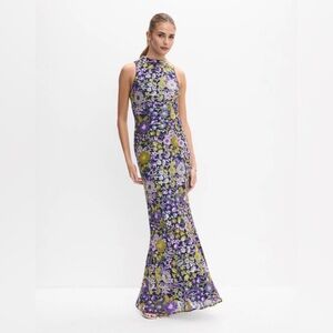 Melanie Lynne Alex Evenings Floral Sequin Dress NWT